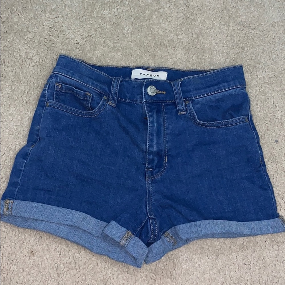 Pacsun blue denim shorts